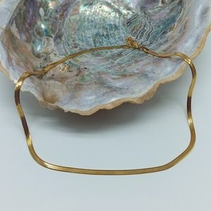 NEW | 18K Gold Plated | Herringbone Chain Necklace